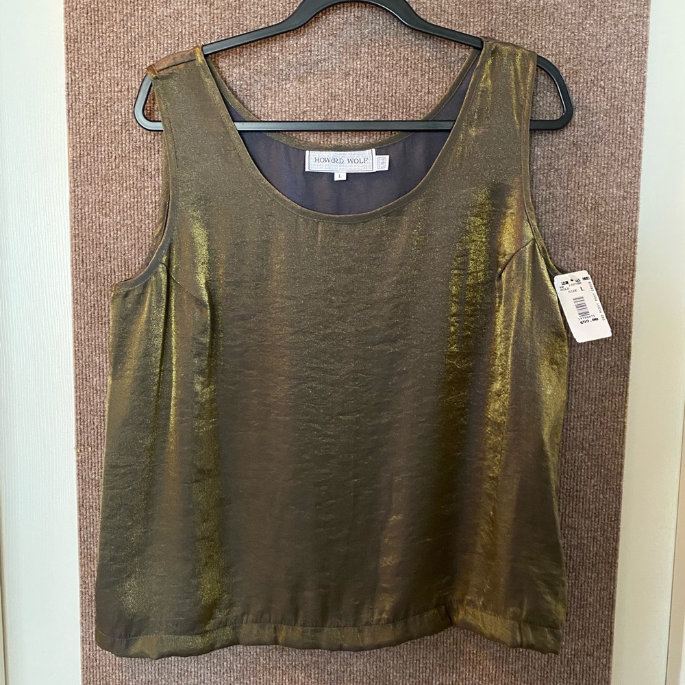 Howard Wolf Gold Top NWT
